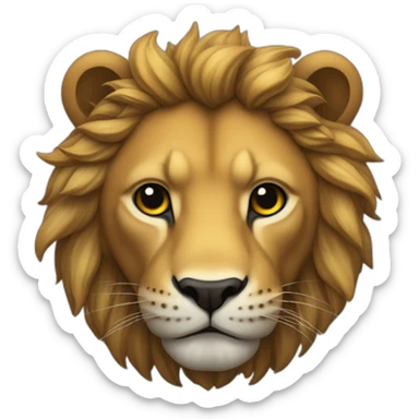 Cabeza de león de colores con cachucha negra tipo culiacan sticker