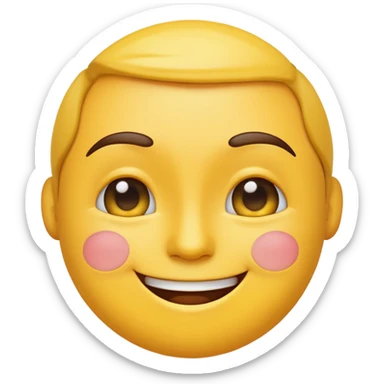 Smiling emoji raising one eyebrow  sticker