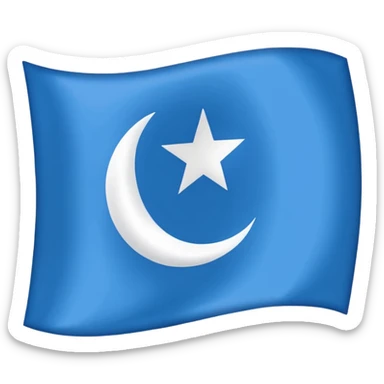 The flag of Awdal state in somalia sticker