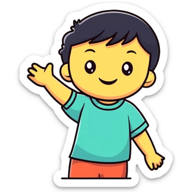 Funny kid sticker
