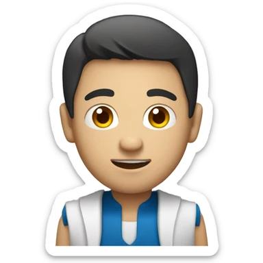 An Asian male researcher with a hobby in boxing sticker