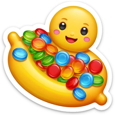 Healthier growth and better concentration with Omega 3 candy. sticker