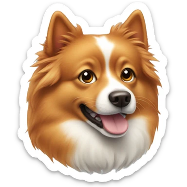 Dog ginger spitz sticker