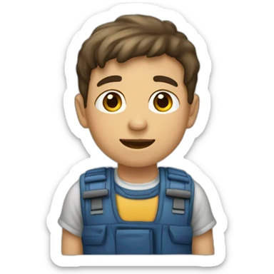 niño repartidor de periódicos sticker