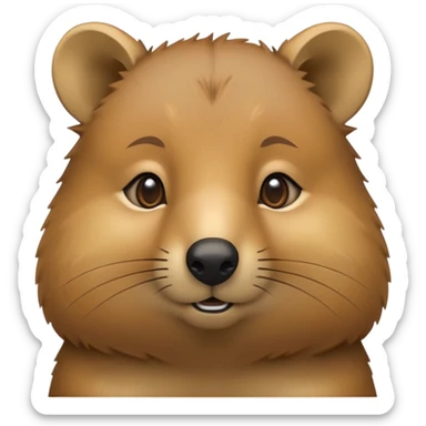 cinematic-noble-quokka-portrait-emoji,-poised-and-regal,-with-a-compact,-endearing-build-and-a-smooth,-well-groomed-brown-fur-that-glows-with-a-hint-of-golden-warmth,-deep-set-soulful-eyes-radiating-kindness,-simplified-yet-sharp sticker