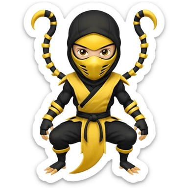scorpion mortal kombat sticker