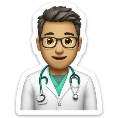 tierd medical student sticker