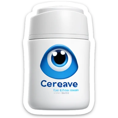 eye cream bottle with label cerave style  sticker