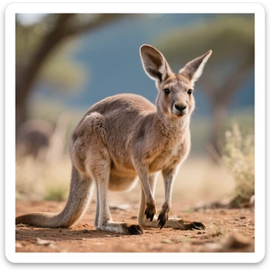 Kangaroo sticker