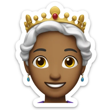 qeen mary 2 smiling  sticker