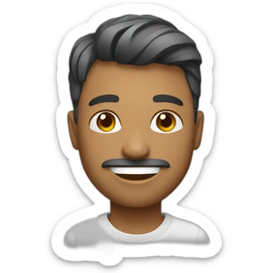 a happy designer sticker