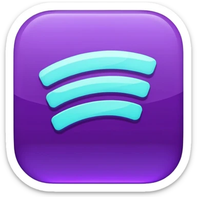 Purple and Cian Symbol Spotify app sticker