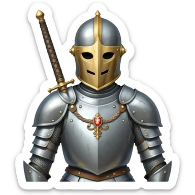 Headless Knight with Sword close up sticker