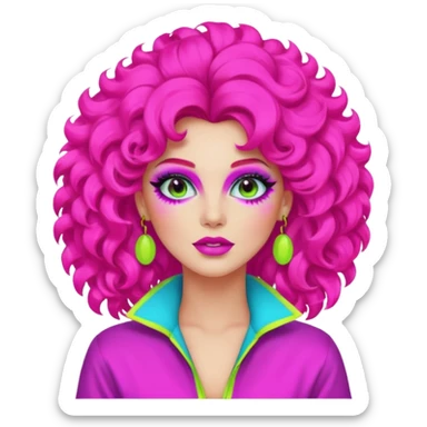 80'S CELEBRITY GIRL sticker