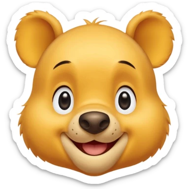 winnie the pooh from Disney without t shirt sticker