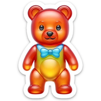 gomita de osito de colores sticker