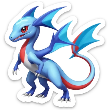 Meloetta-Inteleon-Salamence-Salandit-Latios-Fakémon-creature-hybrid sticker