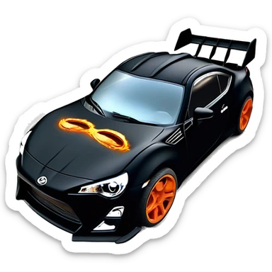    Hot wheels Darth Vader themed Scion FR-S scary Halloween monster rc car on black road  sticker