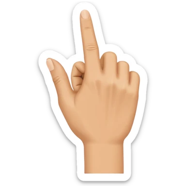 Side view of a hand with the index finger and thumb touching together as if clapping. 🤏🤏🤏 sticker