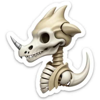 Skeletal Cubone-Marowak-Duskull-hybrid sticker