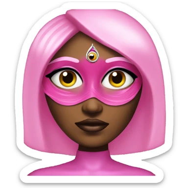 andromedan diva pink third eye sticker