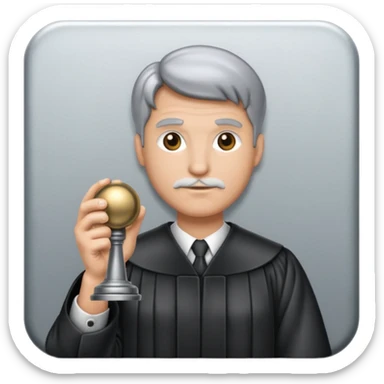 Judge Holding Knob sticker