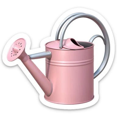 watering can pastel pink  sticker