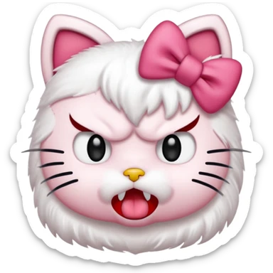 Hello-kitty hello-kitty mad sticker