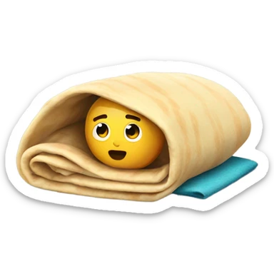 Blanket burrito sticker