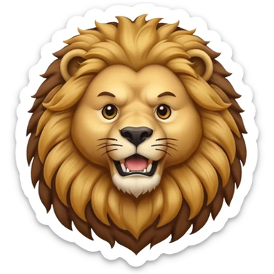 ayı aslan karışımı sticker
