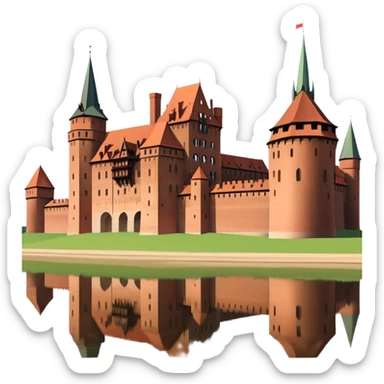 Cinematic Realistic Malbork Castle  Emoji sticker
