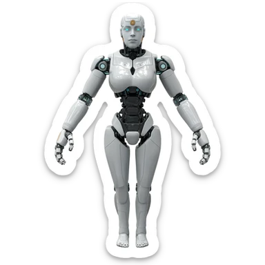 Modern Futuristic Cyborg-Vernid-Sergal-Trico-Protogen-Robot-species by LiLaiRa full body sticker