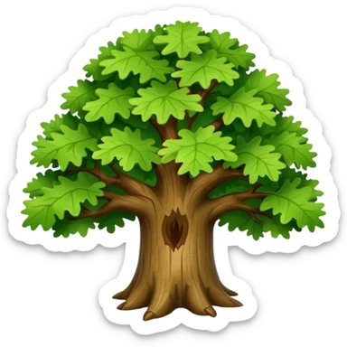 oak tree sticker