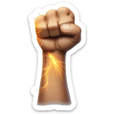 Biceps with sparks sticker