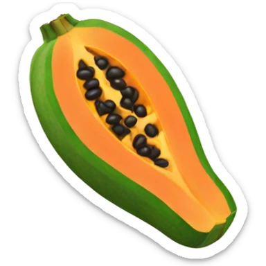 Papaya emoji sticker