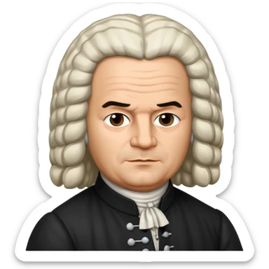 johann sebastian bach german sticker