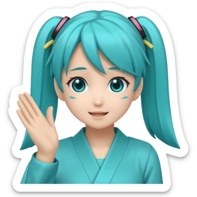 Hatsune Miku Clapping sticker