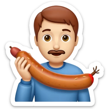 sausage eaters human sticker