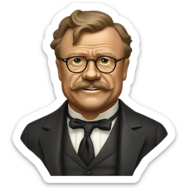 President Theodore Roosevelt sticker