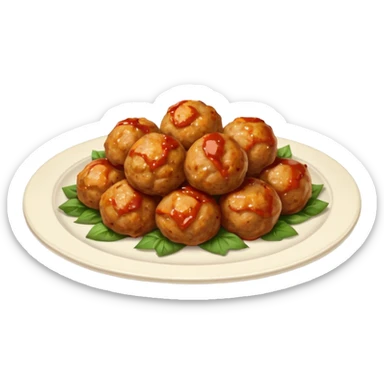 Polpette di tacchino al forno sticker