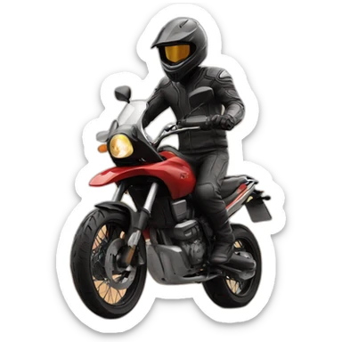 desert rider motobike sticker