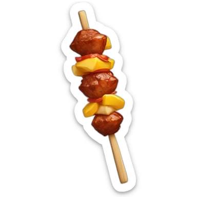 barbecue skewer sticker