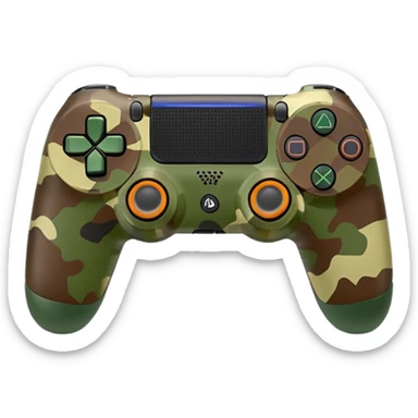 homme-avec-manette-ps4-camouflage not human sticker