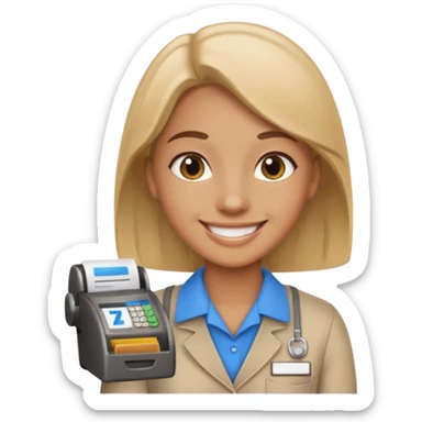 cashier sticker