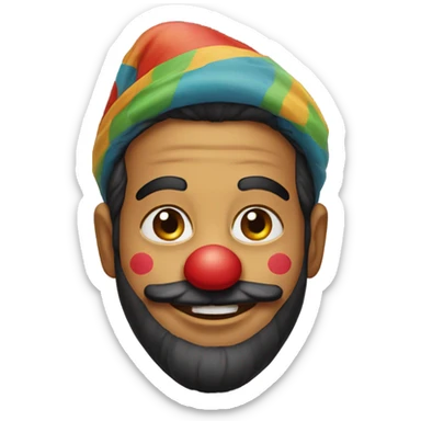 Punjabi clown sticker