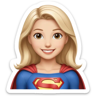 Supergirl smiling  sticker