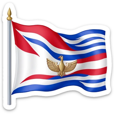 Assyrian flag sticker