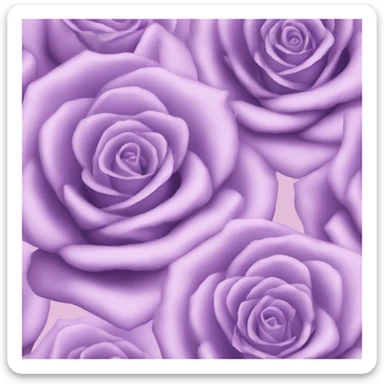 Pastel purple roses sticker