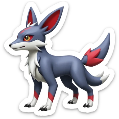 Heliolisk-Umbreon-Sergal-Zangoose-Cyclizar-Genesect-Pokémon, full body sticker