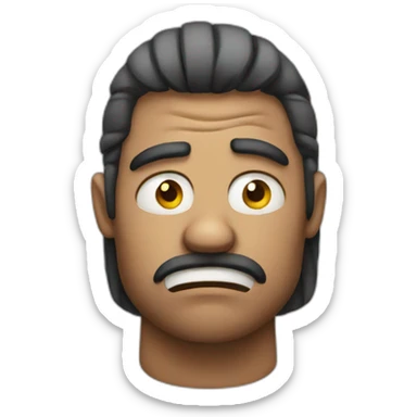 An annoyed emoji sticker